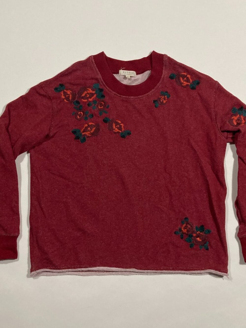 Madewell "Mile(s) by Madewell" Floral Embroidered Sweatshirt